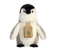 Aurora, 35015, Eco Nation, Pingouin, 24 cm, Peluche, (Gris/Blanc/Noir)