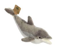 Aurora, 35020, Eco Nation Dauphin, 38cm, Peluche éco-Responsable, Gris & Blanc
