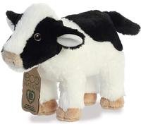 Aurora, 35026, Eco Nation vache 25,4 cm, peluche, blanc & noir