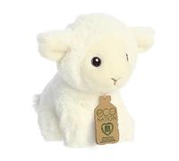Aurora, 35073, Eco Nation Mini Agneau, 13cm, Peluche, Blanc