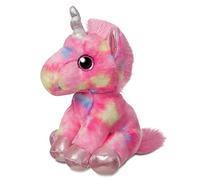 Aurora, 60866, Sparkle Tales, Rainbow la Licorne, Peluche, Rose 17,8 cm/7"