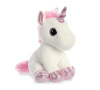Aurora, 60867, Sparkle Tales, Lolly la Licorne, 18 cm, Peluche, Blanche, Blanc