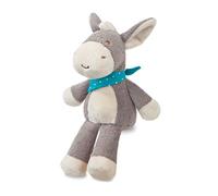 AURORA, 60894, Hochet bébé dippity âne, 20,3 cm, Gris et Blanc