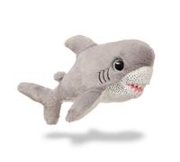 Aurora, 61208, Sparkle Tales, Finn Le Requin, 18 cm, Peluche, Grise et Blanche
