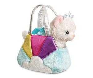 Aurora, 61364, Fancy Pal Rainbow Chatte Princesse, Peluche, Arc en Ciel