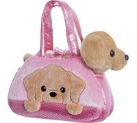 Aurora, 61365, Fancy Pal Peekaboo chien labrador, peluche, rose & marron, multicolore, One Size