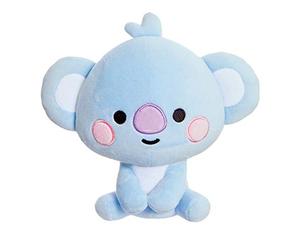 Aurora, 61371, BT21 - Produit Officiel - Baby Koya Assis - 20,3 cm - Peluche - Bleu