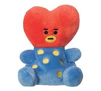 Aurora, 61506, BT21 Tata Palm Pal, 13cm, Peluche écologique, Rouge et Bleu.