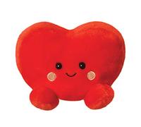 Aurora, 61513, Palm Pals Cœur Amour, 13cm, Peluche éco-Responsable, Rouge