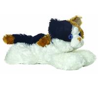 Aurora World Peluche Mini Flopsie Esmeralda Chat 20 cm Brun/Noir/Blanc