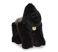 Aurora, 80431, MiYoni Gorille Dos Argenté, 13In, Peluche, Noir