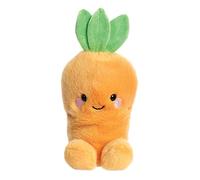 Aurora World- Aurora, 82054, Palm Pals Cheerful Carotte, 13cm, Peluche éco-Friendly, Orange