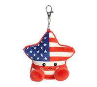 Aurora® Adorable Palm Pals™ Americana Star à clipser - Peluche amusante à collectionner pour enfants et adultes - Parfaite pour décorer des chambres et des cadeaux d'anniversaire - Multicolore 10,2 cm