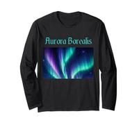 Aurora Borealis Magnifiques lumières Polaires Manche Longue