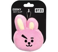 Aurora Bt21 Cooky Plush Keychain 61334 Rose Marchandise Officielle Jouet Doux