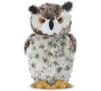 Aurora World Peluche chouette hulotte Mini Flopsie Osmond 20 cm marron/blanc Marron G