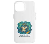 Aurora Cloud Melodies Astral Cat Coque pour iPhone 14