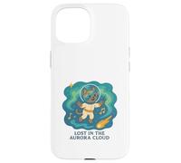 Aurora Cloud Melodies Astral Cat Coque pour iPhone 15