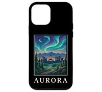 Aurora Colorado Horizon Rétro Aurore Northern Lights Mountain City Coque pour iPhone 12 Mini