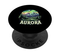 Aurora Colorado Rock Mountains CO Ski Hiver Denver Neige PopSockets PopGrip Adhésif