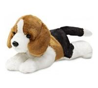 Aurora Cuddle Mini Flopsie Homer beagle 20,5 cm Bruin G