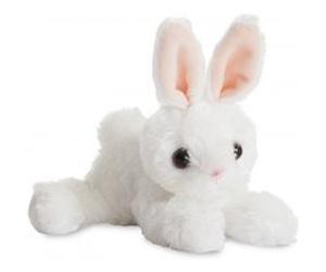 Aurora Cuddle Mini Flopsie lapin blanc 20,5 cm Wit G