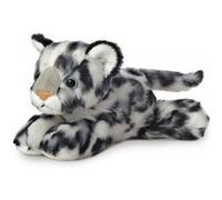 Aurora, 31367, Mini Flopsie Léopard des Neige, 20 cm, Peluche, Noir et Blanc