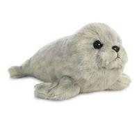 Aurora Cuddle Mini Flopsie sceau gris 20,5 cm Grijs G