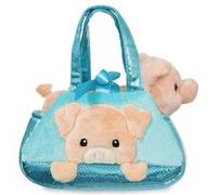 Aurora doudou Fancy Pal cochon 20,5 cm bleu/rose Bleu G