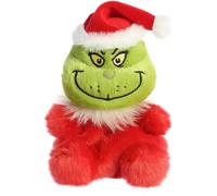 Aurora Dr Seuss Santa Grinch 6" Palm Pal Super Soft Toy Plush Gift Christmas