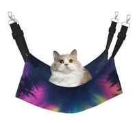 Aurora Dream Forest Garage Hamac imprimé pour animal domestique - Hamac de couchage pour chats, lapins, furets, chiots, petits animaux