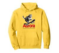 AURORA - Joli nom de fille avec un chat & un skateboard Sweat à Capuche