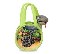 Aurora World, Marchandise Officielle, 61049, Le Serpent du Gruffalo dans Un Sac de Transport, Peluche, Green, Vert, ys/m