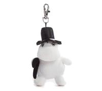 AURORA Moomin, 60153, Produit Officiel, Moominpappa, 10,2 cm, Porte-clés, Noir et Blanc