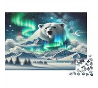 Aurora Ours Polaire 1000 Pièce Carton Extra Épais Puzzle Classique Collecteurs Impossible Difficile Défi du Jeu Éducatif 38x26cm/1000pcs