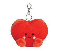 AURORA, Palm Pals 34193 Amore Heart Clip On, 10 cm, Doudou Rouge