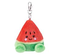 AURORA, Palm Pals 61653 Peluche à clipser Motif pastèque sableuse Rouge/vert 10 cm