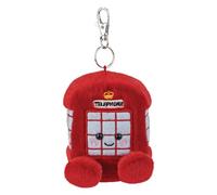 AURORA, Palm Pals 61655 Hattie Cabine téléphonique à clipser en peluche Rouge 10 cm