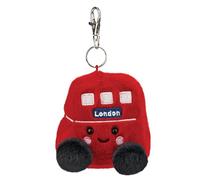 AURORA, Palm Pals Bertie Red Bus 61657 Peluche à clipser Rouge 10 cm