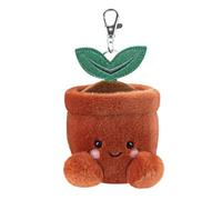 AURORA Palm Pals Terra 61641 Peluche à clipser pour plante en pot Marron et vert 10 cm