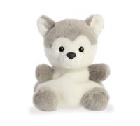 Aurora Palm Pets, Busky el Husky Perro Suave Juguete, 33474, 5 Pulgadas, Gris y