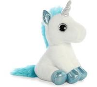 Aurora peluche licorne Sparkle Tales SnowbelleUnicorn 18 cm blanc Bleu G