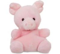 Aurora peluche Palm Pals cochon rose 13 cm Rose G