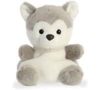 Aurora, 33474, Palm Pals, Chien Esquimau Busky, 13 cm, Peluche, Gris et Blanc