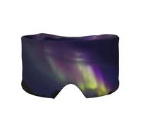 Aurora Polaris Print Cache-oreilles et yeux doux pour adultes Couverture de sommeil pour soulager la sieste en voyage