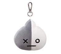 Aurora Produits officiels BT21 signés World, peluche porte-clés VAN, 61339, gris et blanc