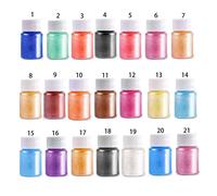 Aurora ? Résine Mica Nacrée, 21 Couleurs, Pigments, Colorants Époxy, Moule De Bijoux, Outils De Fabrication De Bijoux Lasj1798