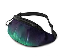 Aurora Sky Sac de Taille Large avec Sangle réglable Hip Bum Bag pour Homme Femme Sports de Plein air Running Gym Traveling