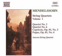 Mendelssohn, Felix Bartholdy - Quartet String 3/6/Capriccio 3/&