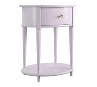 Aurora - Table D'appoint Avec 1 Tiroir En Effet Bois Violet